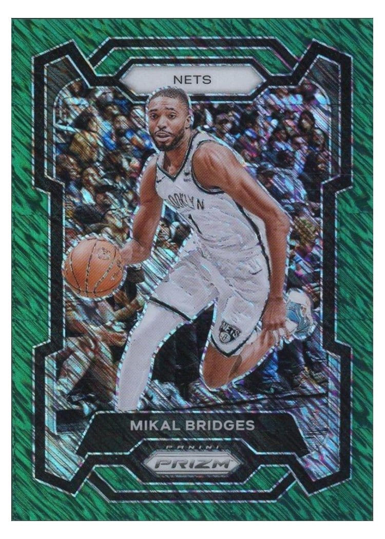 2023-24 Panini Prizm Base Set Mikal Bridges #46 card