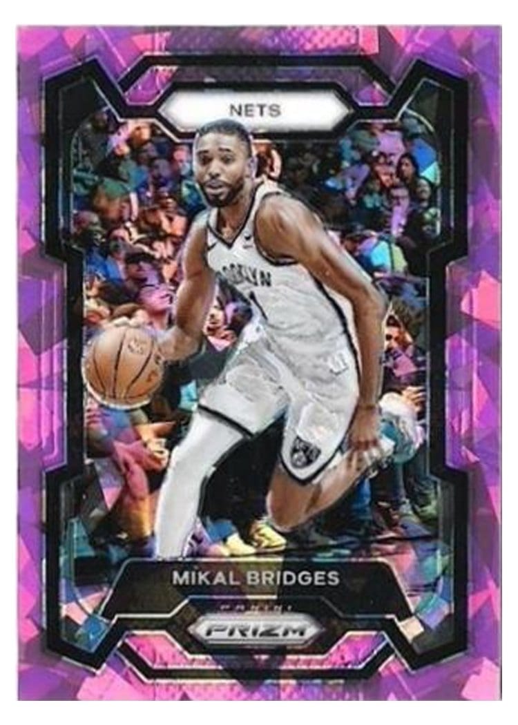 2023-24 Panini Prizm Base Set Mikal Bridges #46 card