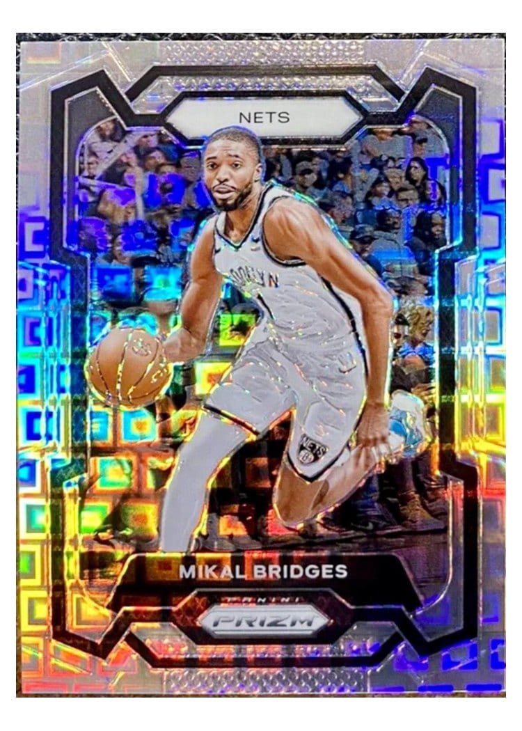 2023-24 Panini Prizm Base Set Mikal Bridges #46 card
