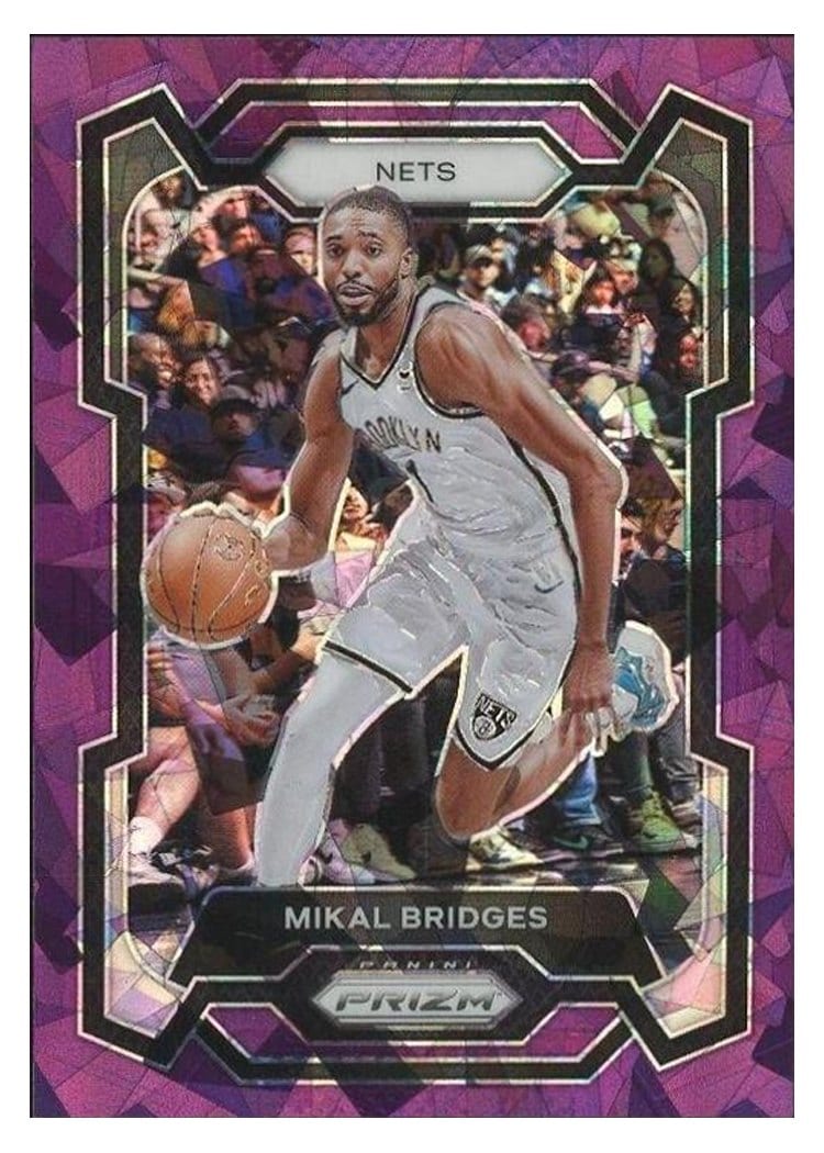 2023-24 Panini Prizm Base Set Mikal Bridges #46 card