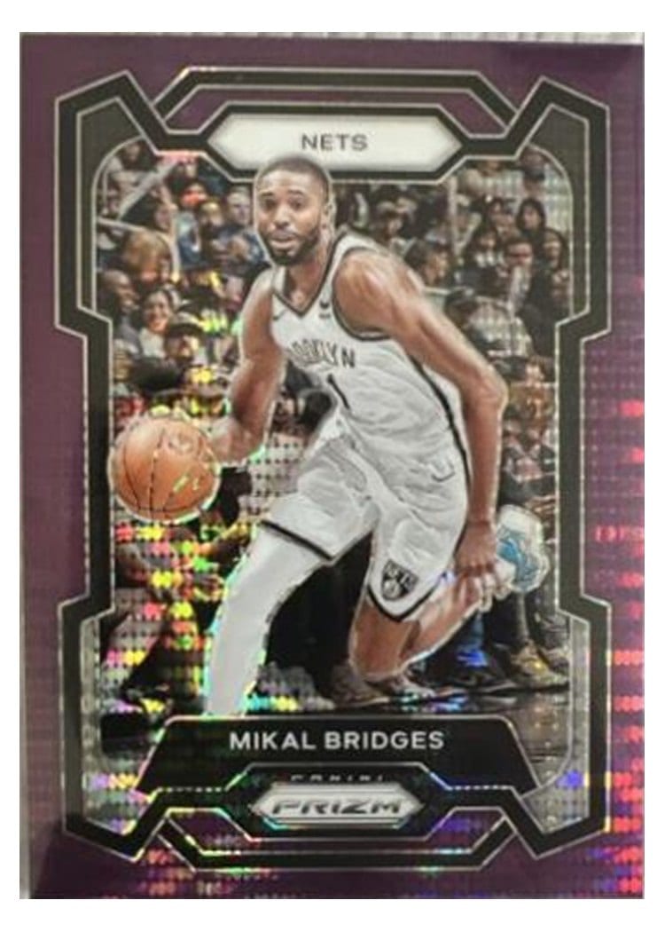 2023-24 Panini Prizm Base Set Mikal Bridges #46 card