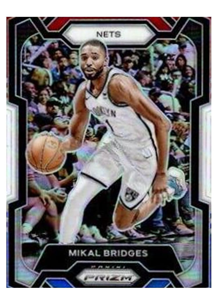 2023-24 Panini Prizm Base Set Mikal Bridges #46 card