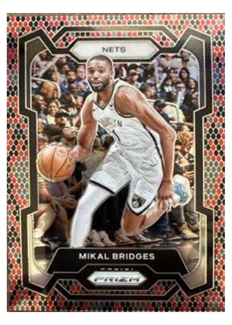 2023-24 Panini Prizm Base Set Mikal Bridges #46 card