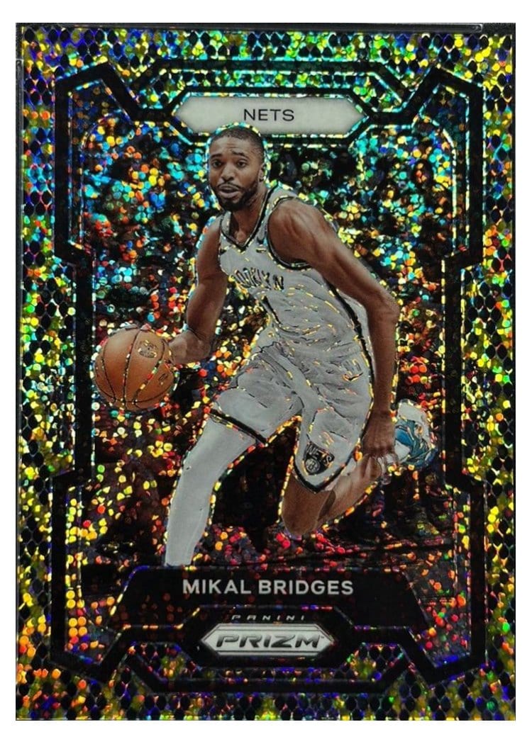 2023-24 Panini Prizm Base Set Mikal Bridges #46 card