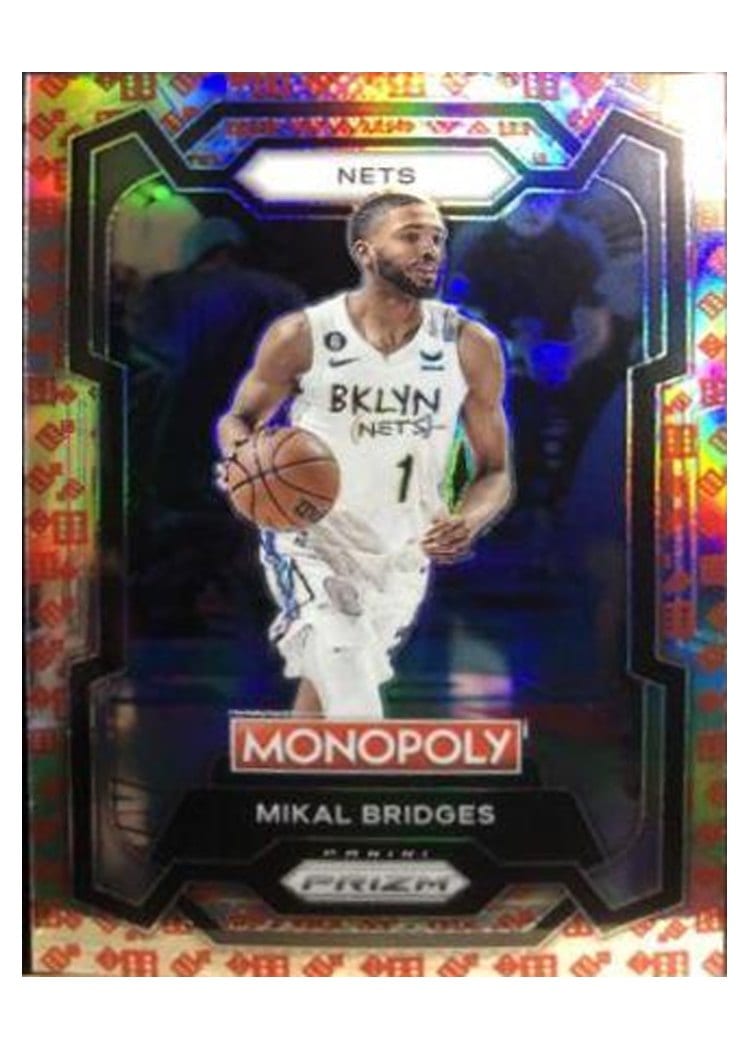2023-24 Panini Prizm Monopoly Base Set Mikal Bridges #10 card