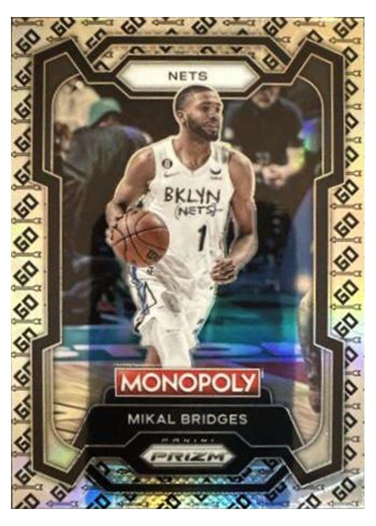 2023-24 Panini Prizm Monopoly Base Set Mikal Bridges #10 card