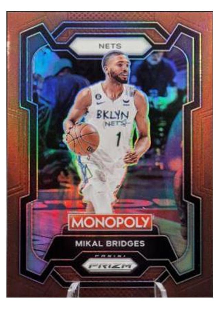 2023-24 Panini Prizm Monopoly Base Set Mikal Bridges #10 card