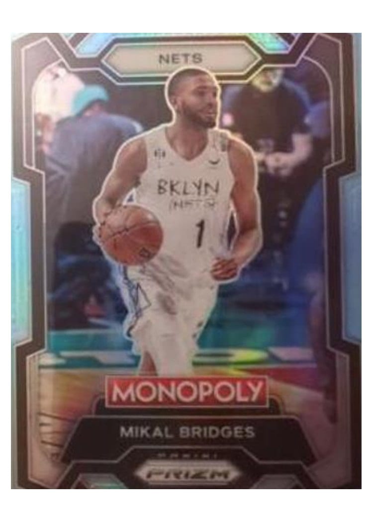 2023-24 Panini Prizm Monopoly Base Set Mikal Bridges #10 card