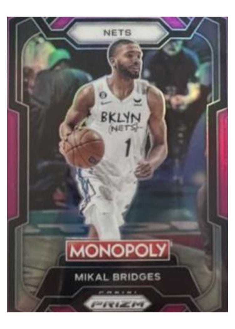 2023-24 Panini Prizm Monopoly Base Set Mikal Bridges #10 card