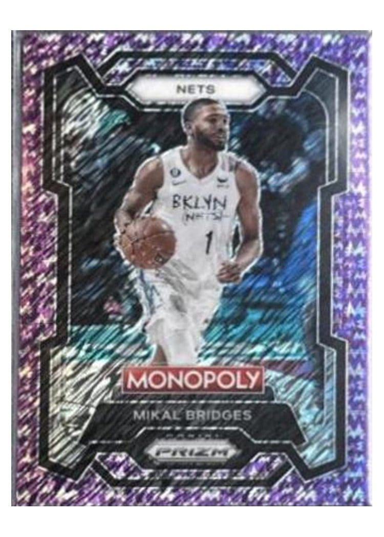 2023-24 Panini Prizm Monopoly Base Set Mikal Bridges #10 card