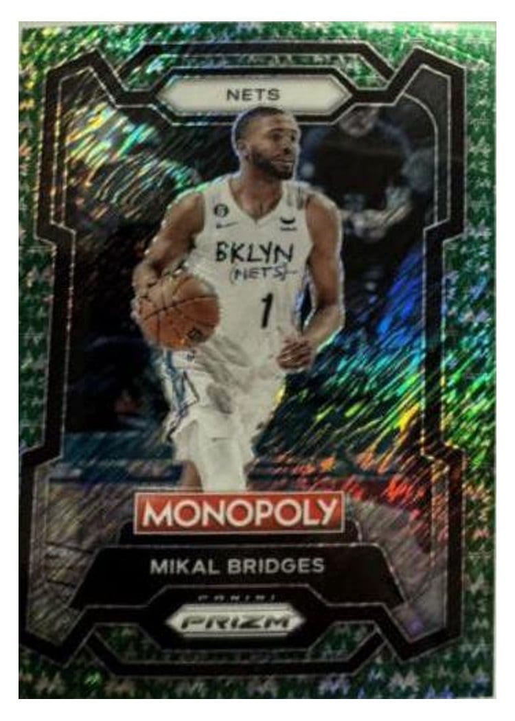 2023-24 Panini Prizm Monopoly Base Set Mikal Bridges #10 card