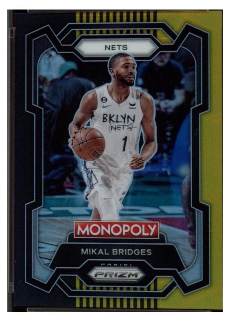 2023-24 Panini Prizm Monopoly Base Set Mikal Bridges #10 card