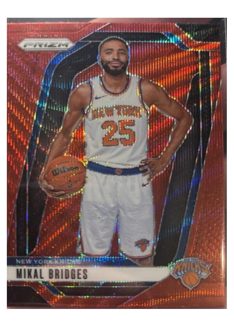 2024-25 Panini Prizm Base Set Mikal Bridges #15 card