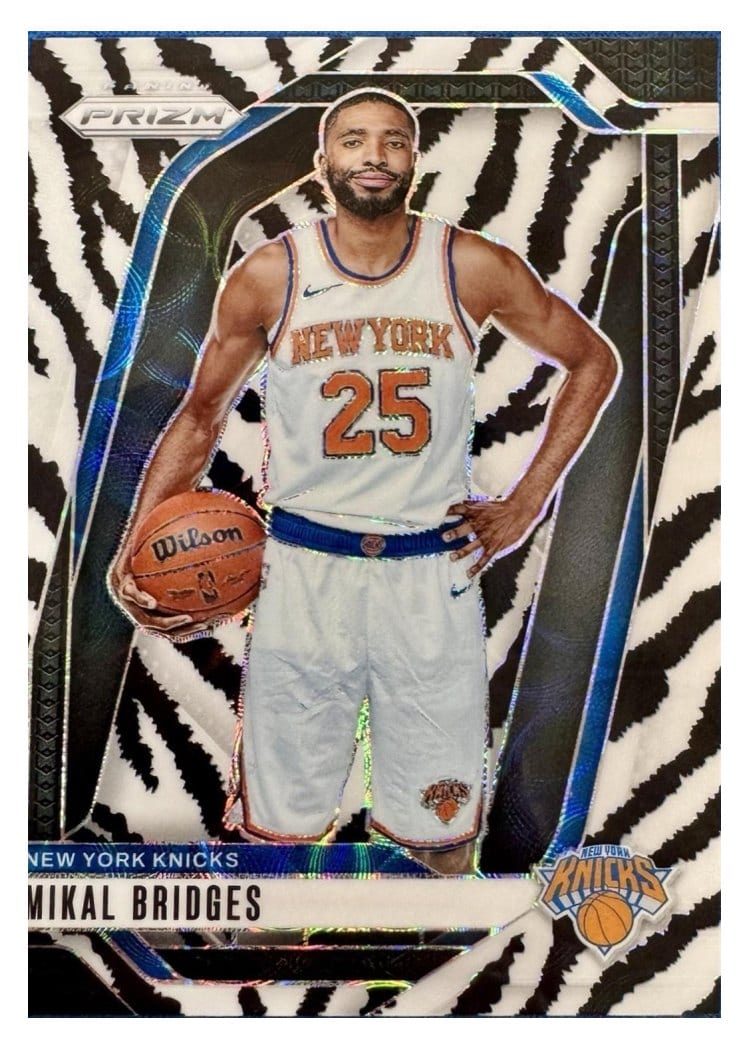 2024-25 Panini Prizm Base Set Mikal Bridges #15 card