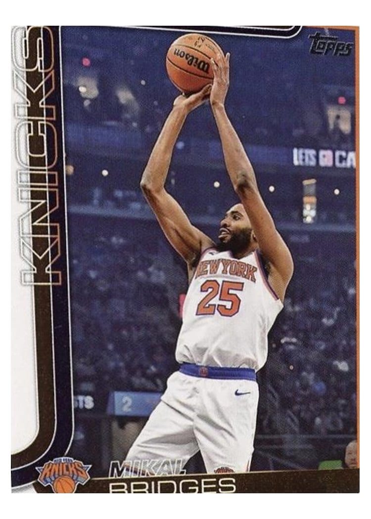2025-26 Topps Base Set Mikal Bridges #18 card