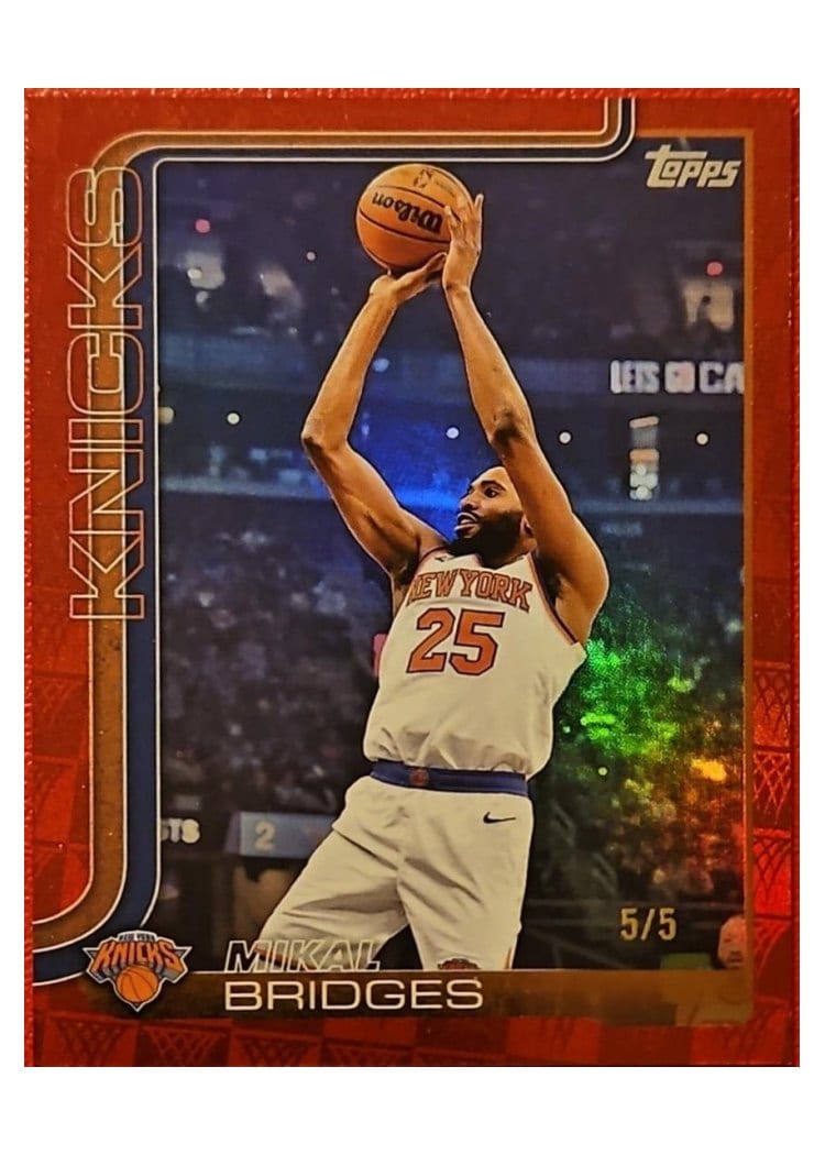 2025-26 Topps Base Set Mikal Bridges #18 card