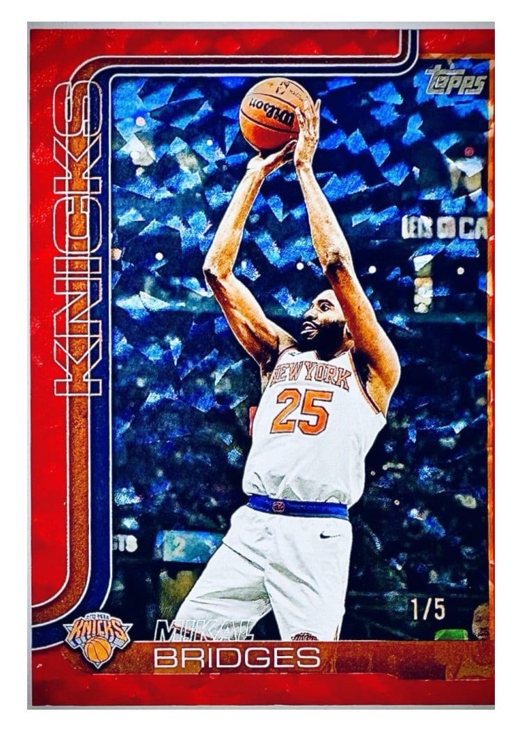 2025-26 Topps Base Set Mikal Bridges #18 card