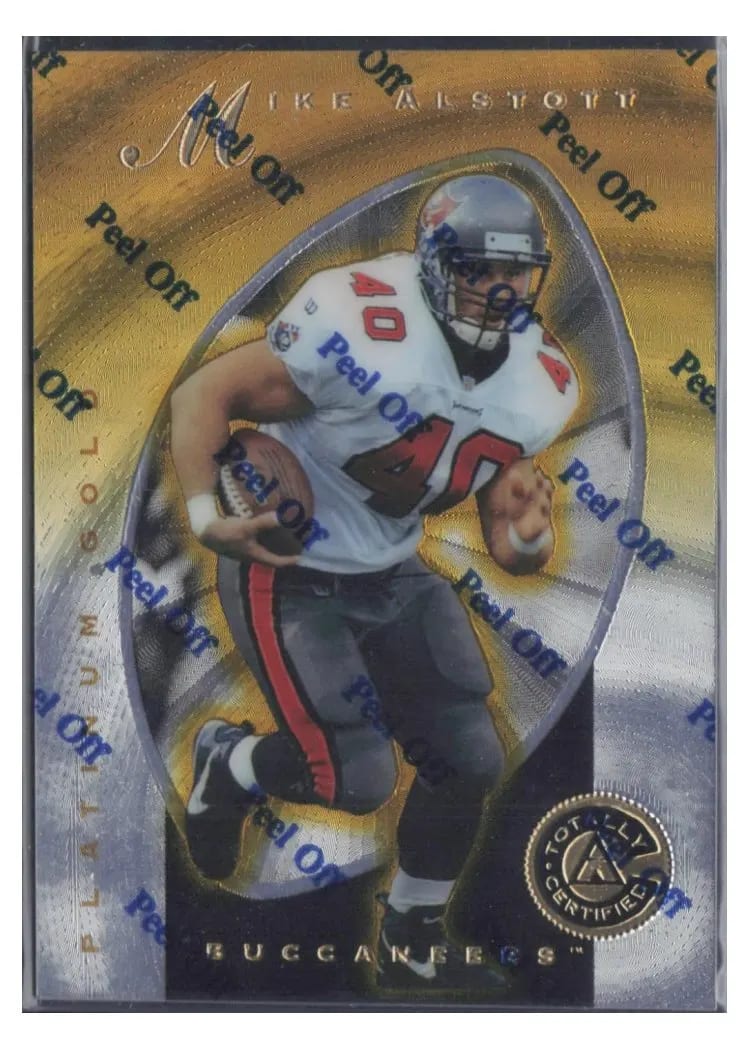 1997 Pinnacle Totally Certified Mike Alstott #89 card