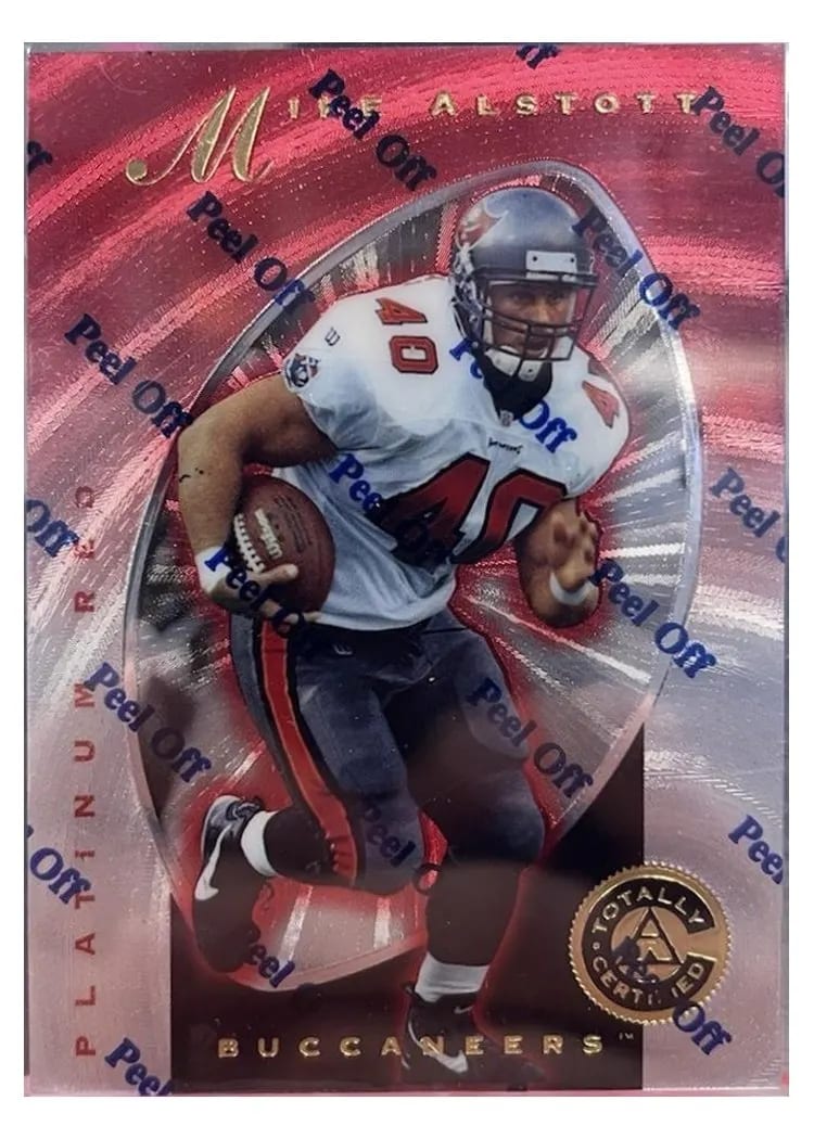 1997 Pinnacle Totally Certified Mike Alstott #89 card