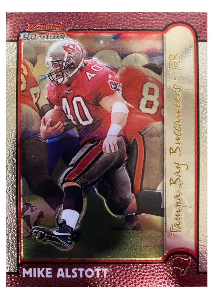 1999 Bowman Chrome Mike Alstott #59 card