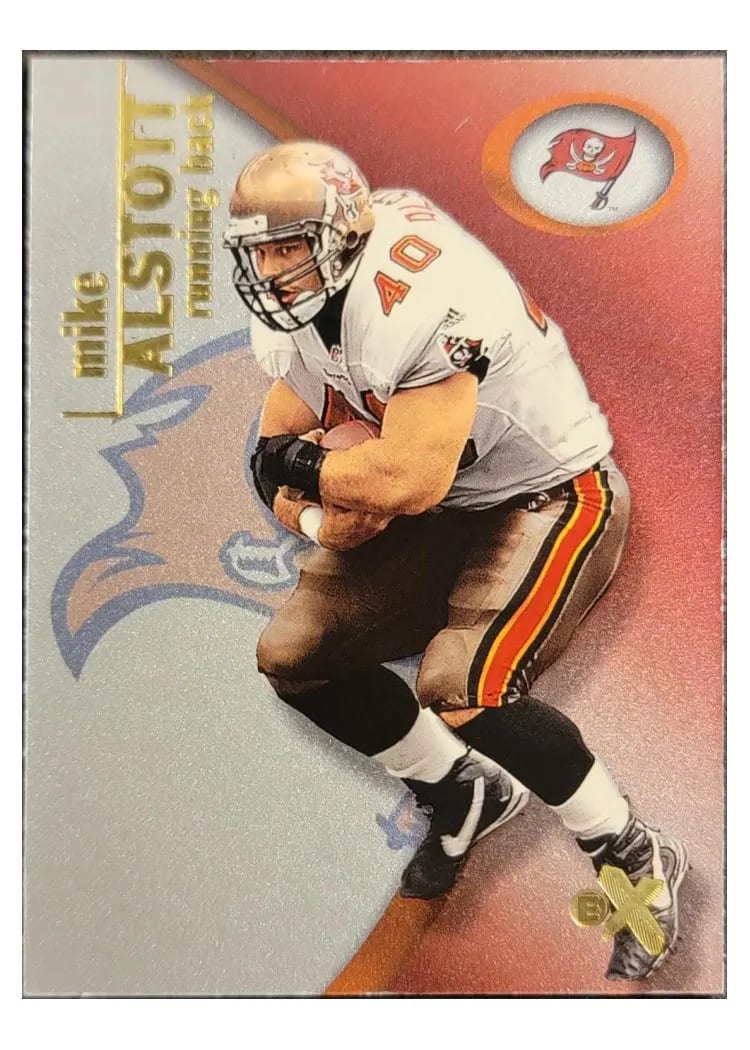 2001 Fleer E X Mike Alstott #38 card