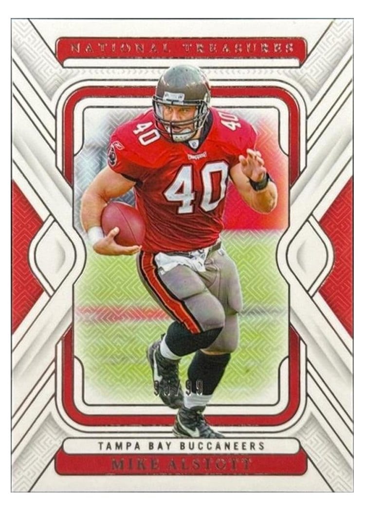 2024 Panini National Treasures Base Set Mike Alstott Emerald #94 card