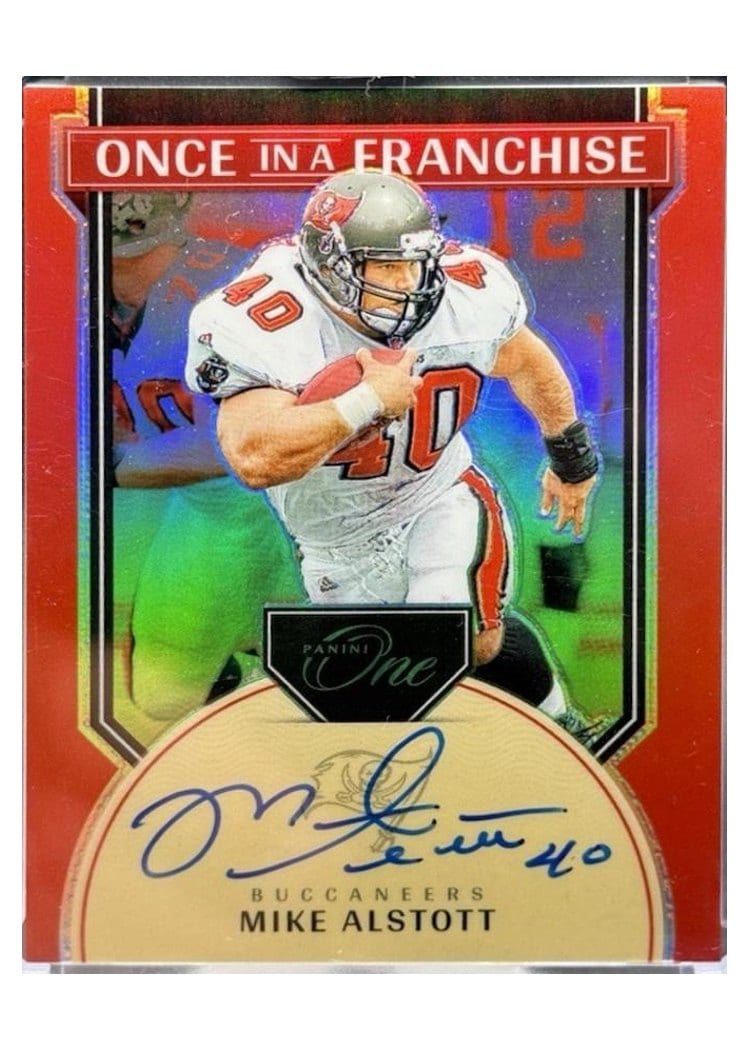 2024 Panini One Once in a Franchise Autographs Mike Alstott #343 card