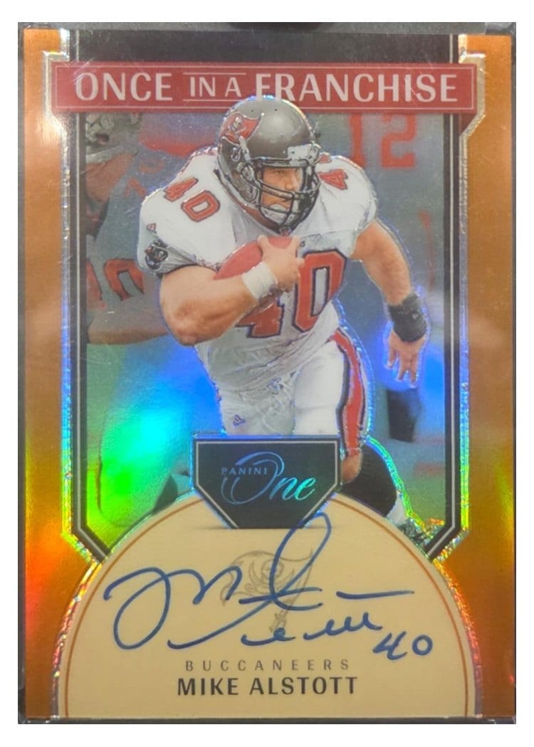 2024 Panini One Once in a Franchise Autographs Mike Alstott #343 card
