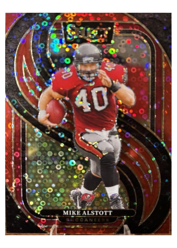 2024 Panini Select Base Set Mike Alstott Red Disco Prizm #183 card