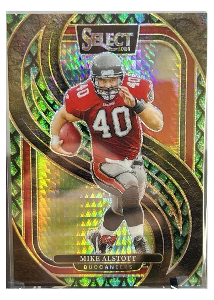 2024 Panini Select Base Set Mike Alstott Dragon Scale Prizm #183 card