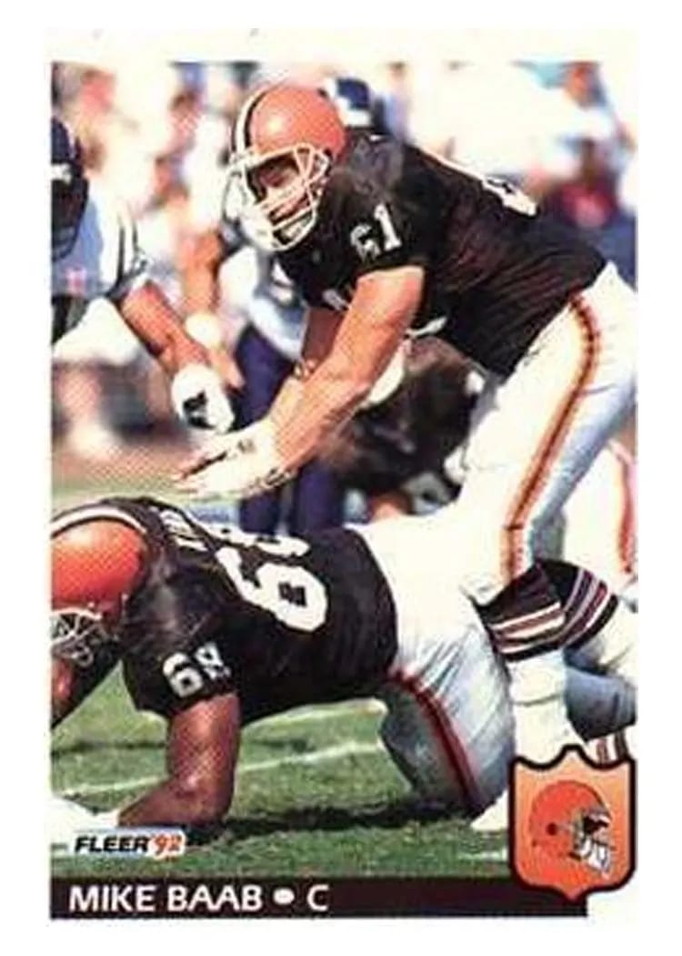 1992 Fleer Mike Baab #63 card