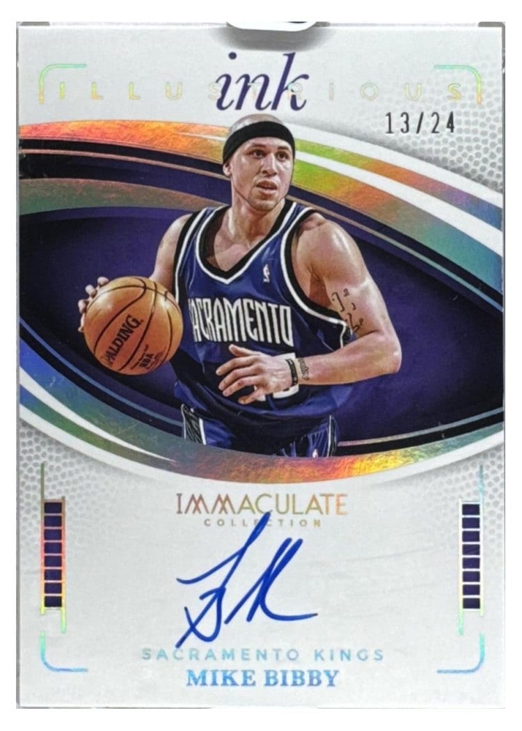 2024-25 Panini Immaculate Collection Illustrious Ink International Set Mike Bibby #17 card