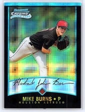2001 Bowman Chrome Mike Burns #315 card