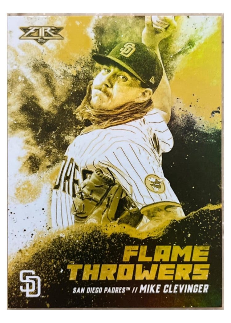 2021 Topps Fire Flame Throwers Mike Clevinger #FT-14 card
