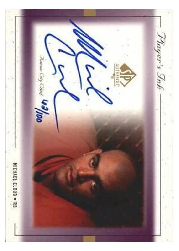 1999 SP Authentic Player's Ink Mike Cloud #CL-A card