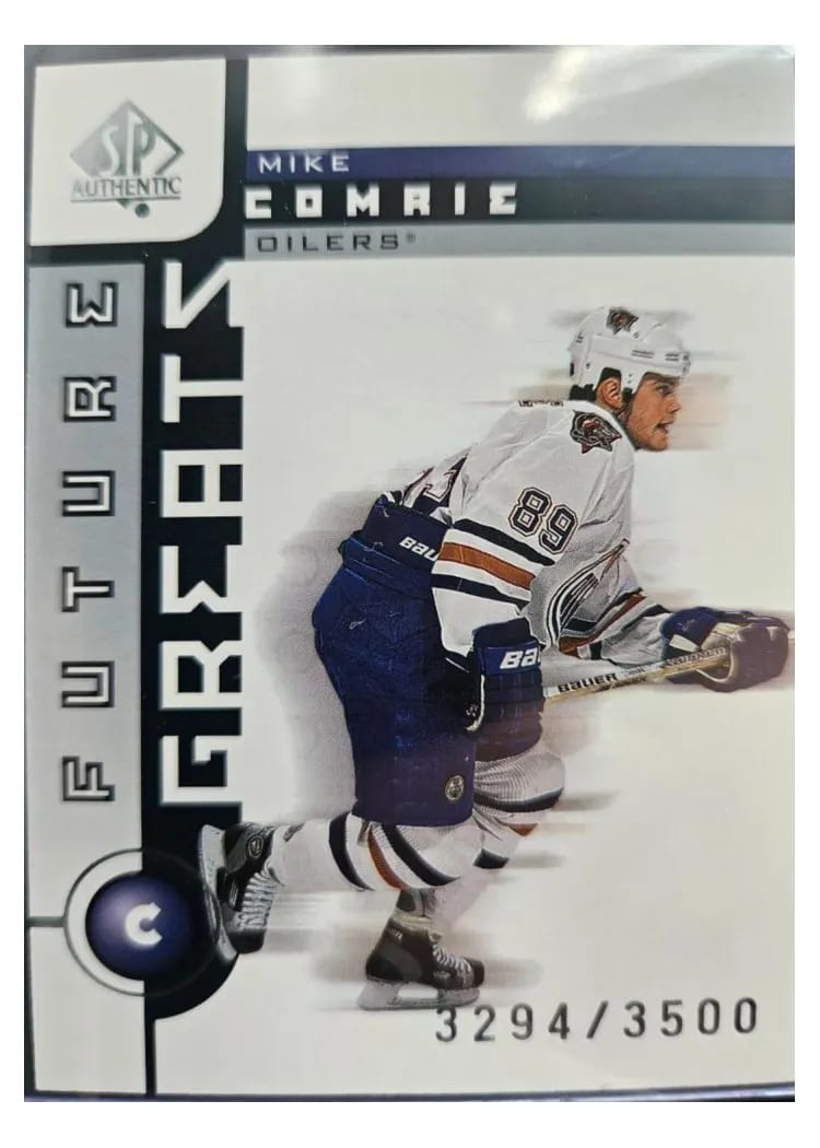 2001 SP Authentic Mike Comrie #112 card