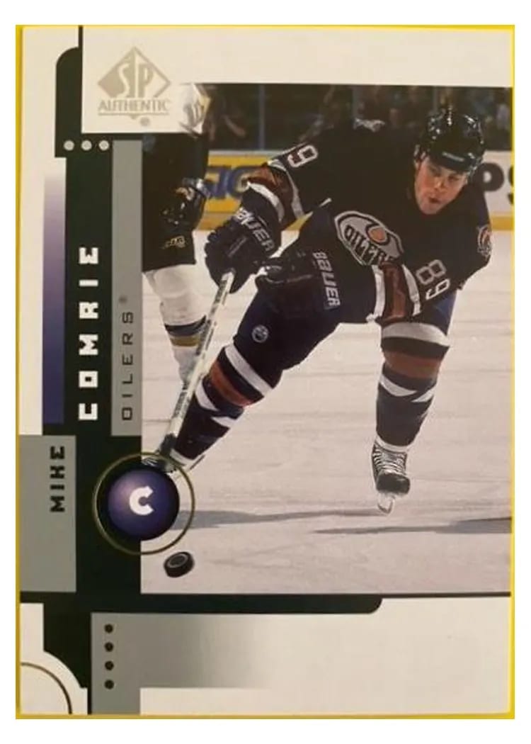 2001 SP Authentic Mike Comrie #34 card