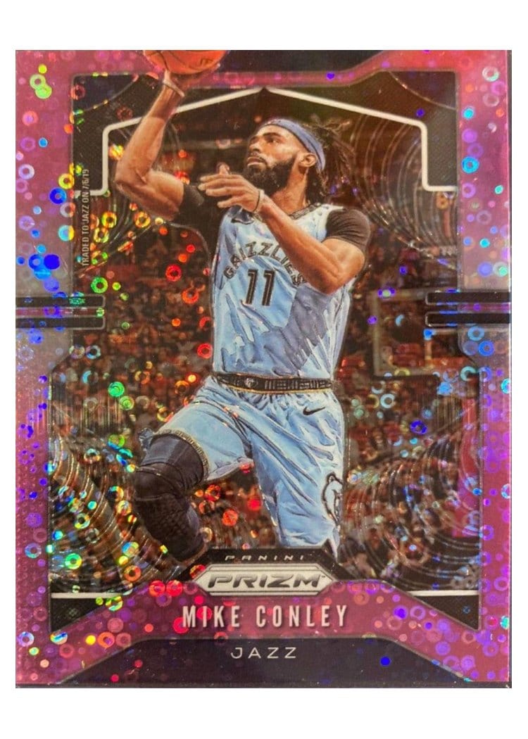 2019-20 Panini Prizm Base Set Mike Conley Fast Break Prizm Pink #244 card