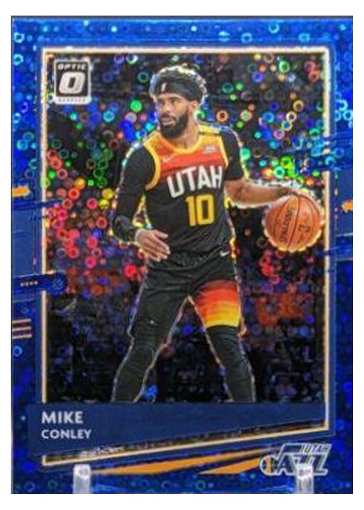 2020-21 Donruss Optic Base Set Mike Conley Fast Break Blue #123 card