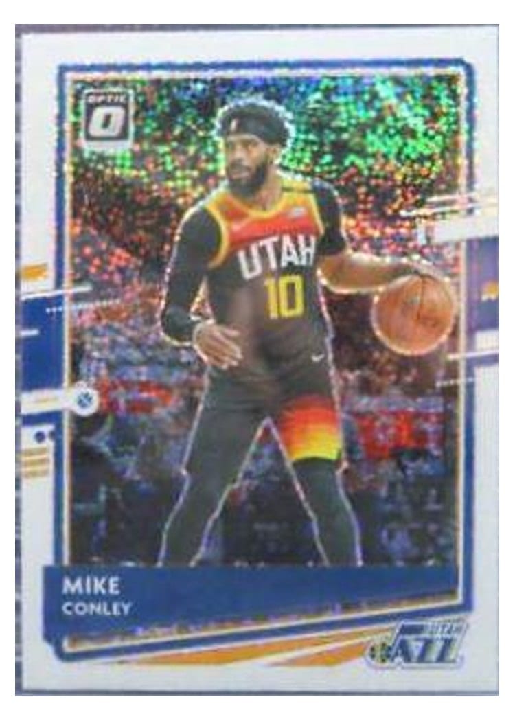2020-21 Donruss Optic Base Set Mike Conley White Sparkle #123 card