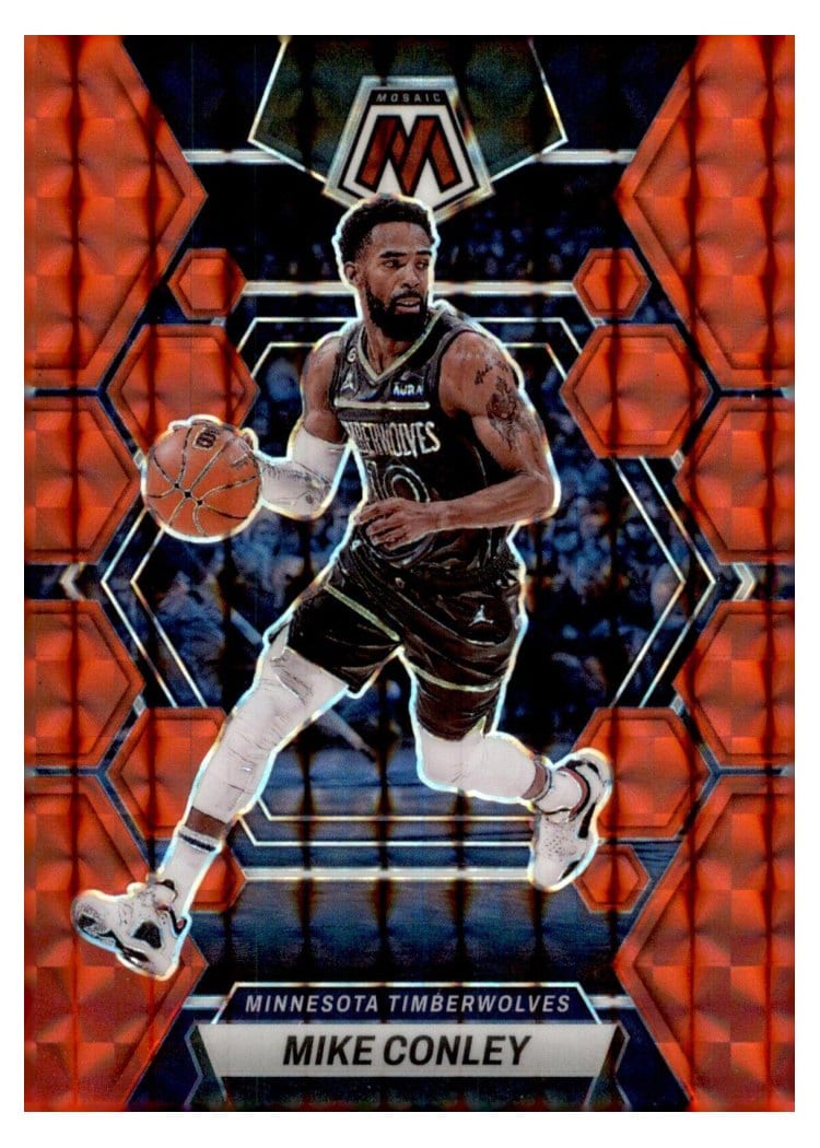 2022-23 Panini Mosaic Base Set Mike Conley Red #101 card