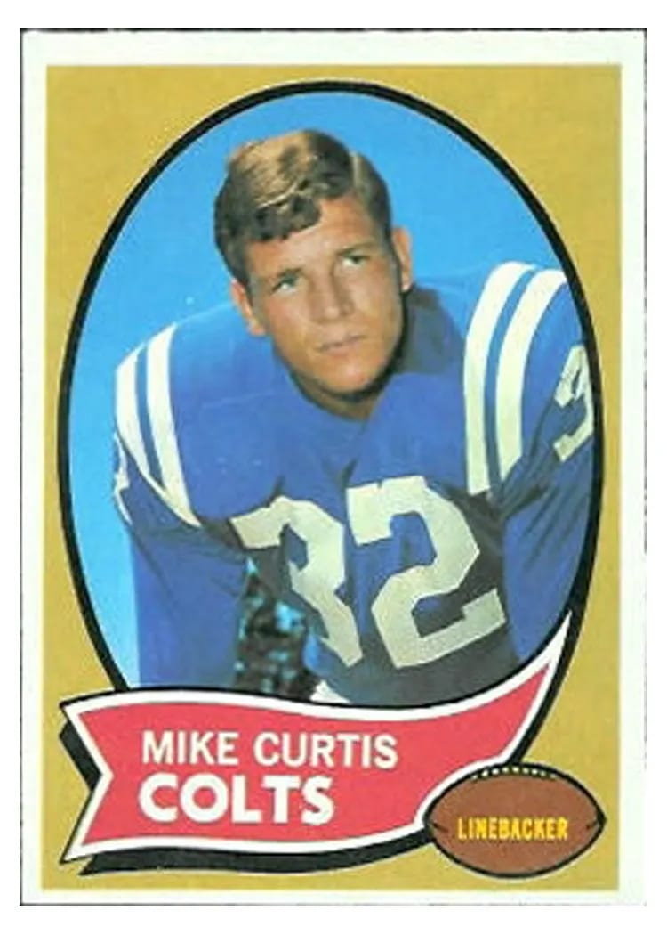 1970 Topps Mike Curtis #201 card
