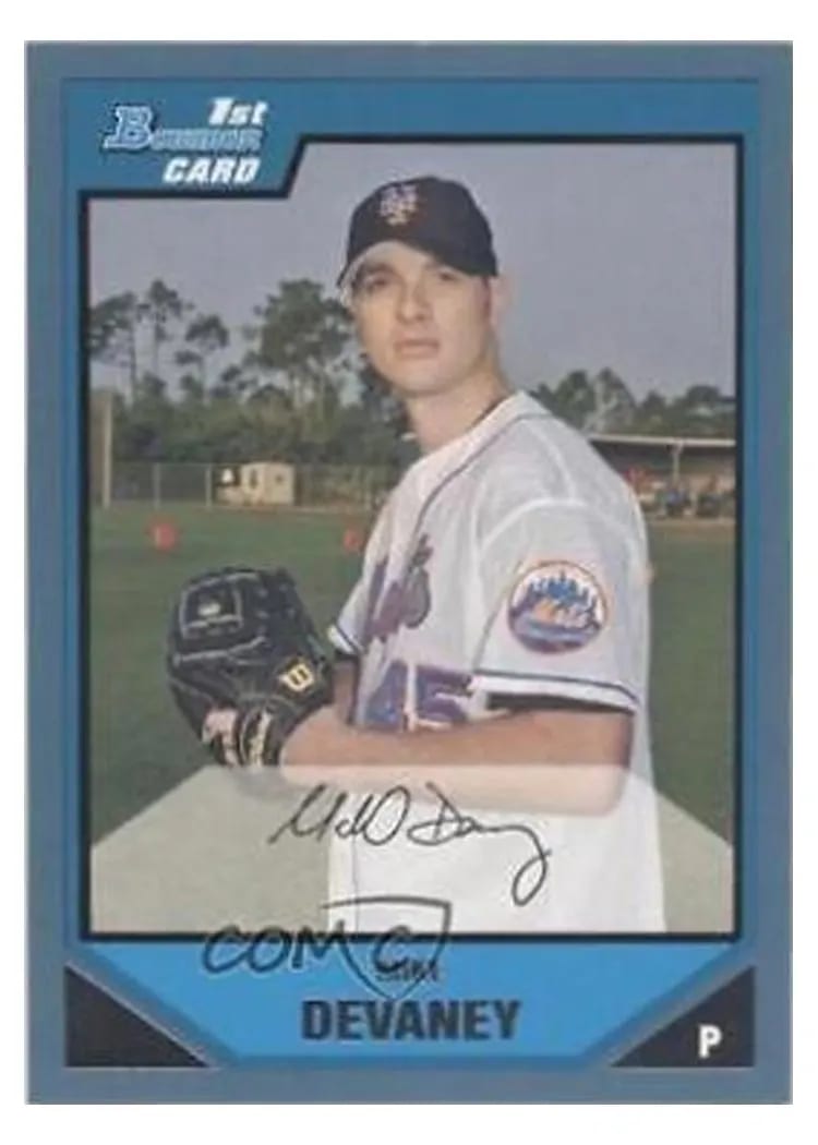 2007 Bowman Prospects Mike Devaney #BP40 card