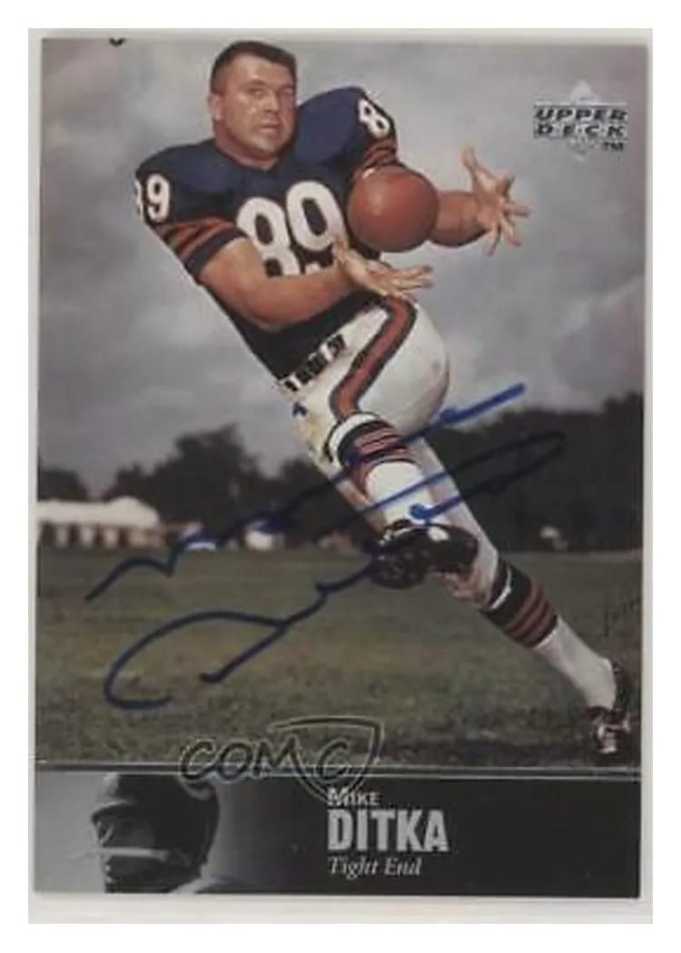 1997 Upper Deck Legends Mike Ditka Autograph #AL--29 card