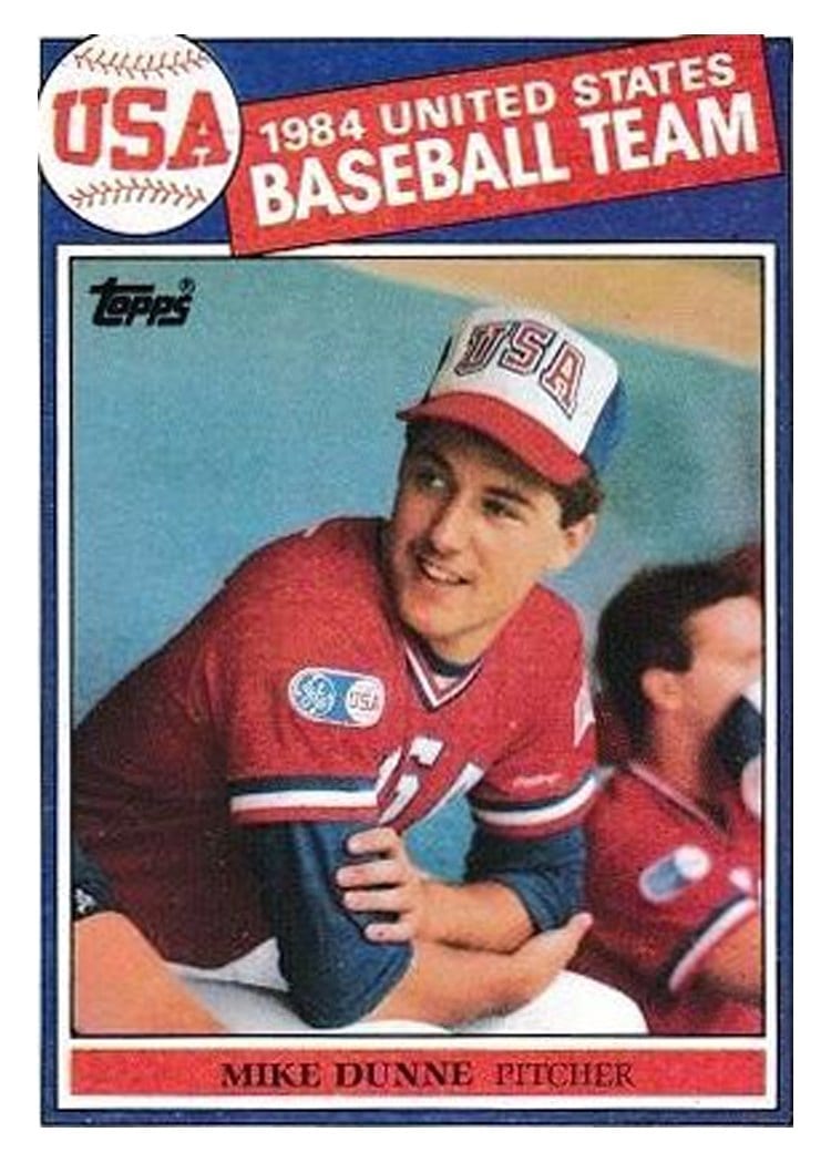 1985 Topps Mike Dunne #395 card