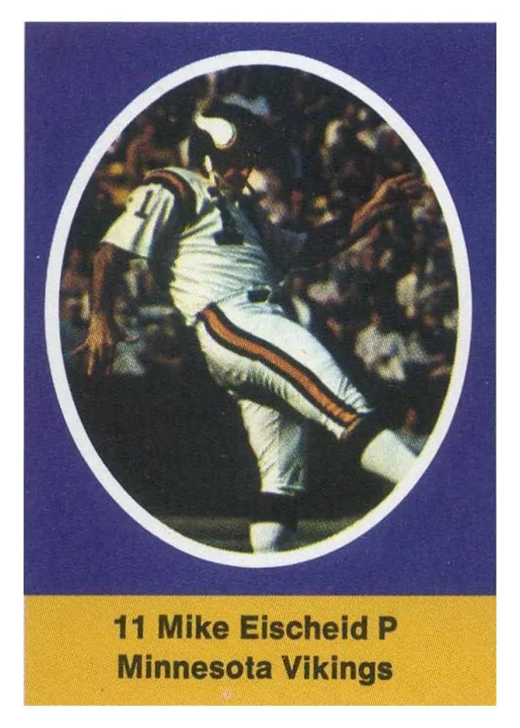1972 Sunoco Stamps Update Mike Eischeid card