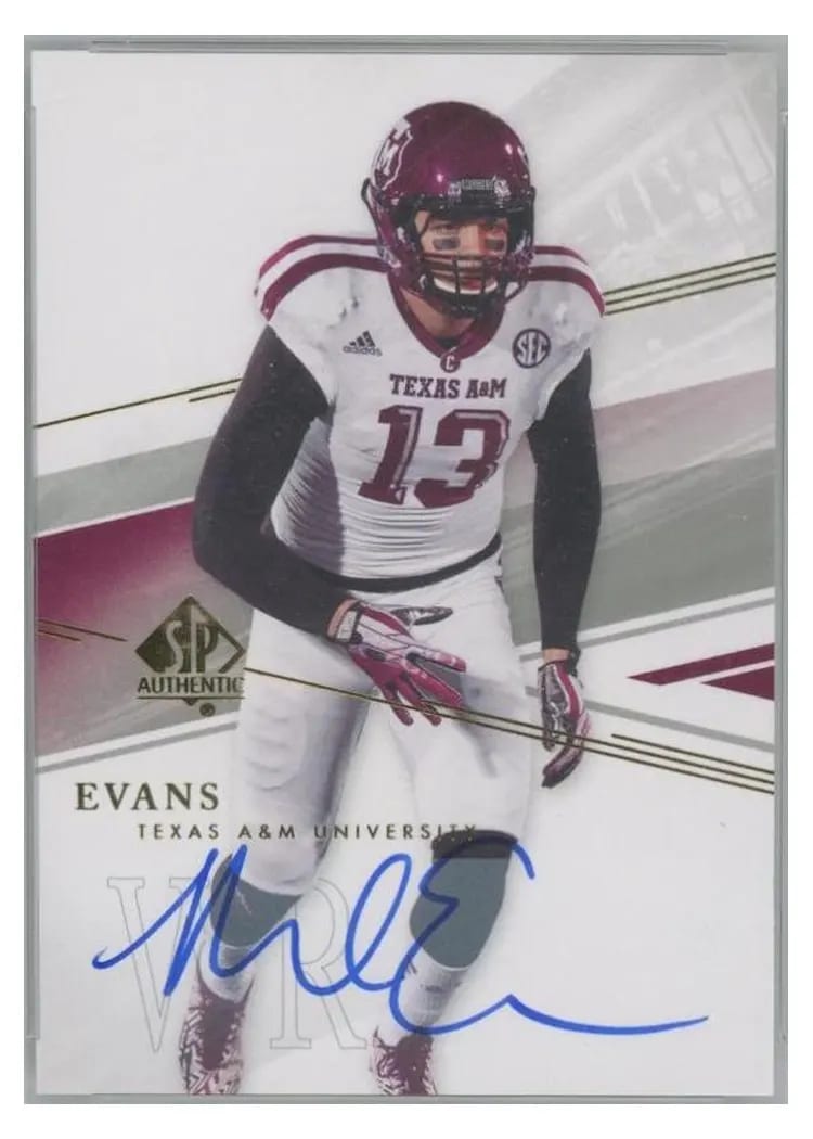 2014 SP Authentic Mike Evans Autograph #49 card