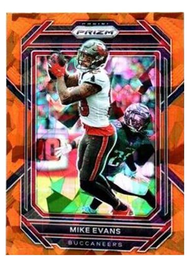 2022 Panini Prizm Base Set Mike Evans Orange Ice #275 card