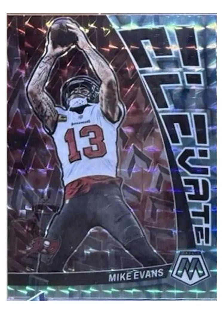 2023 Panini Mosaic Elevate Mike Evans Reactive Blue #E-ME card