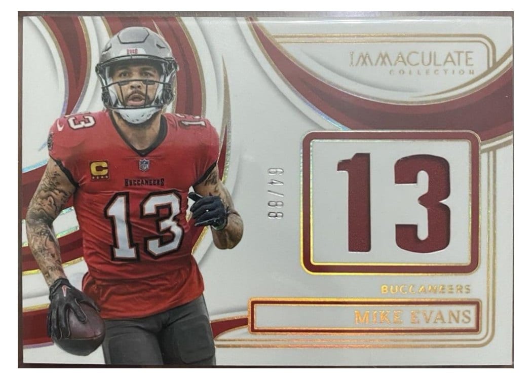 2024 Panini Immaculate Collection Immaculate Numbers Memorabilia Mike Evans #30 card